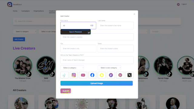 Social Scout UI
